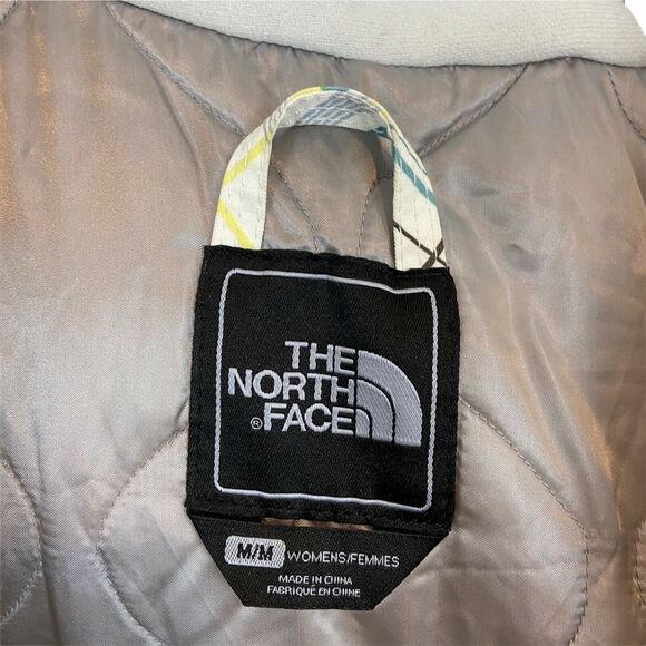The North Face Womens White Yellow Teal Recco Snowboard Ski Jacket Size M - Picture 4 of 16